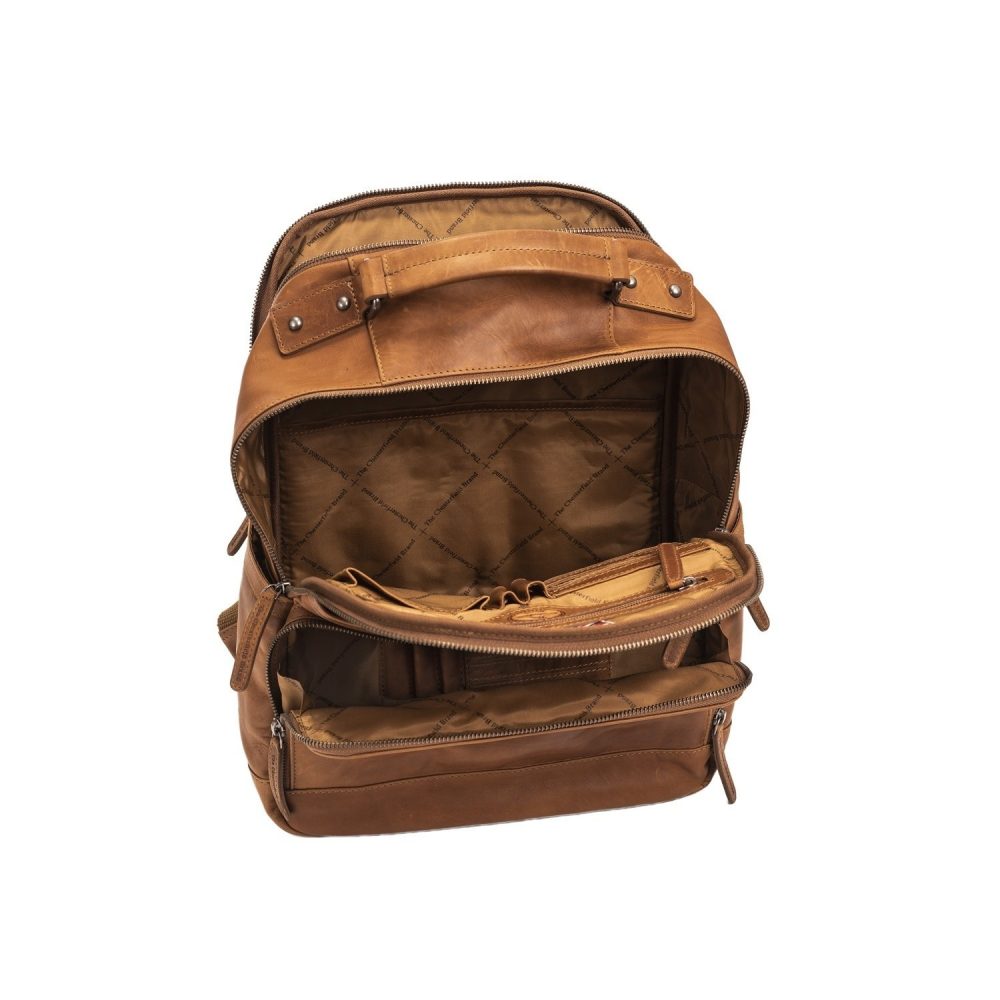 leather backpack cognac austin