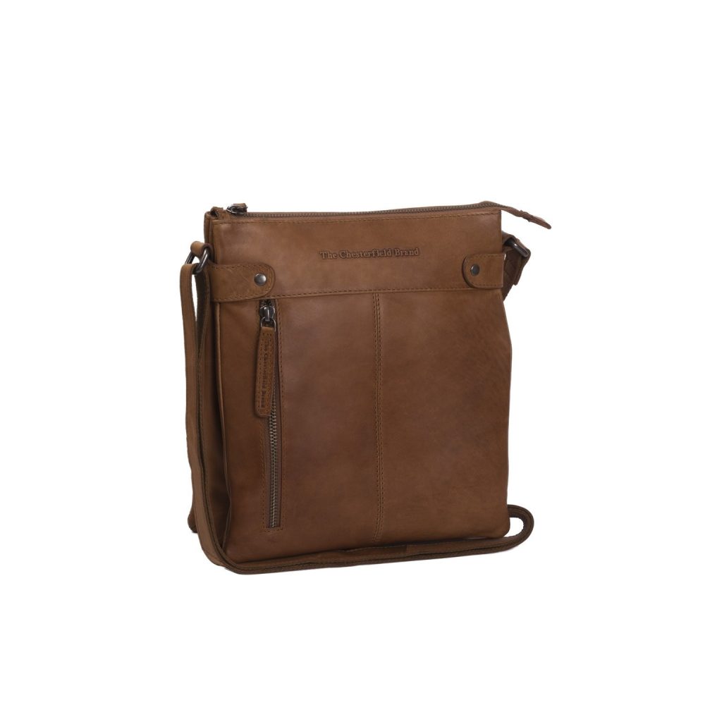 leather shoulder bag cognac mia