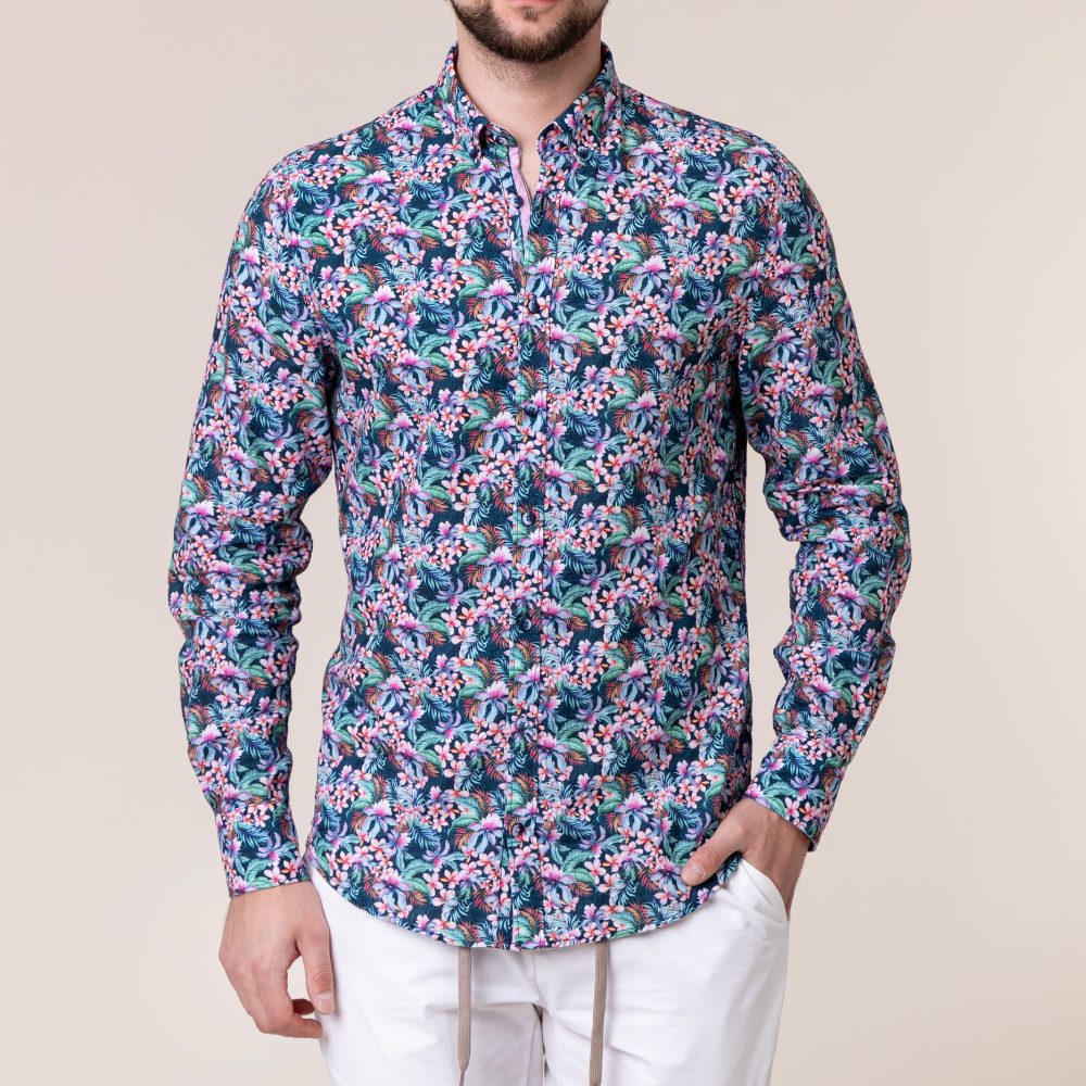 Colors & Sons long sleeve shirt flower print Isaac