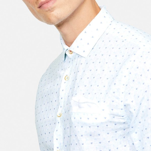 shirt minimal print white