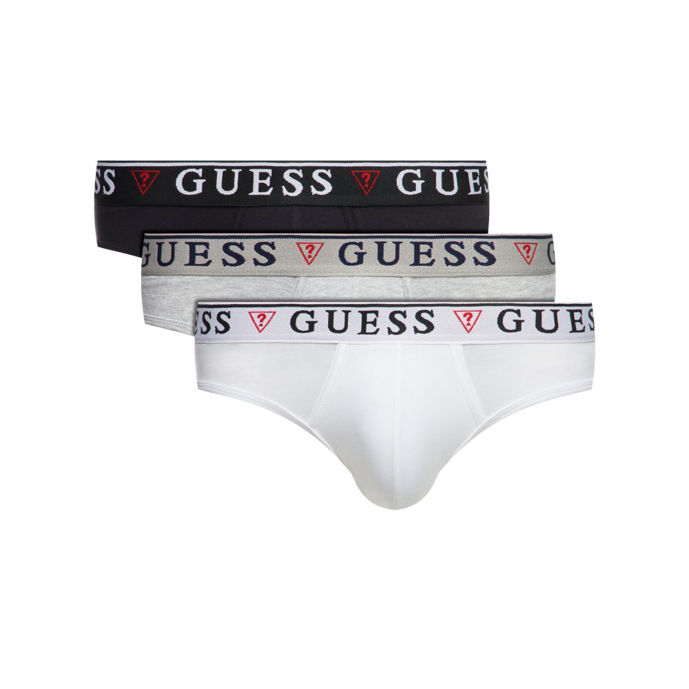 3PACK SLIP GUESS LOGO ELASTIC