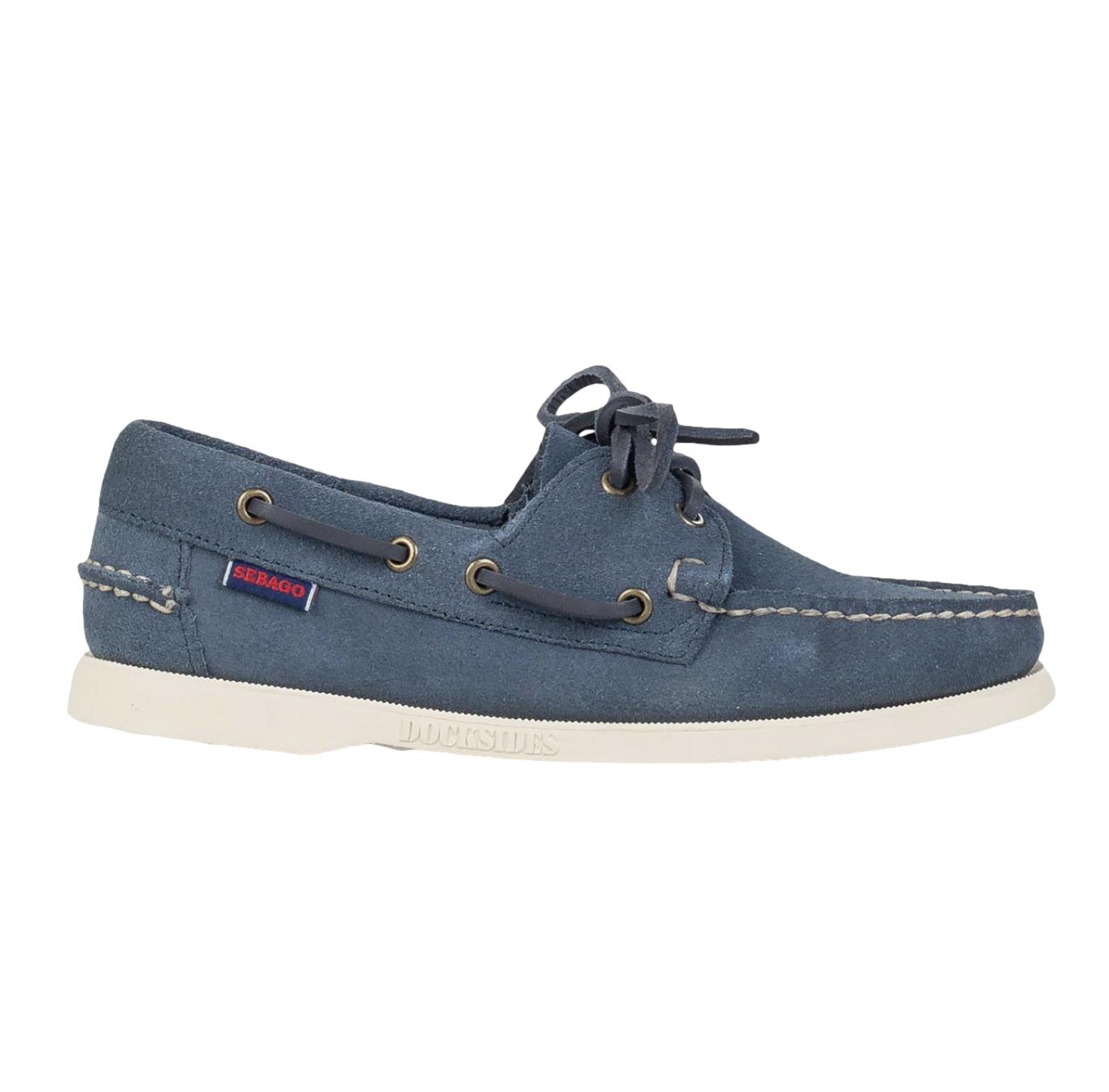 SEBAGO Docksides suede portland flesh out Blue navy Ανδρικό