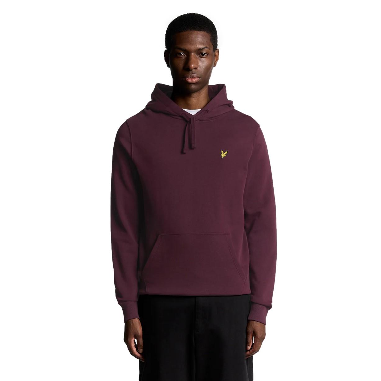Φούτερ Loopback Cotton Lyle & Scott ανδρικό burgundy