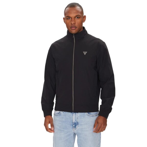 Μπουφάν GUESS technical jacket water repellent ανδρικό μαύρο