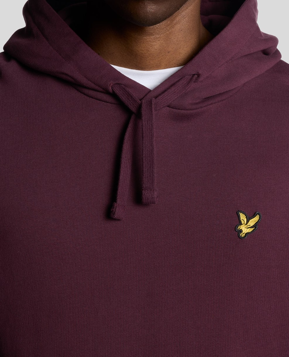 Φούτερ Loopback Cotton Lyle & Scott ανδρικό burgundy - Image 6