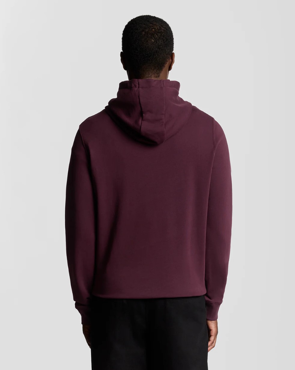 Φούτερ Loopback Cotton Lyle & Scott ανδρικό burgundy - Image 5