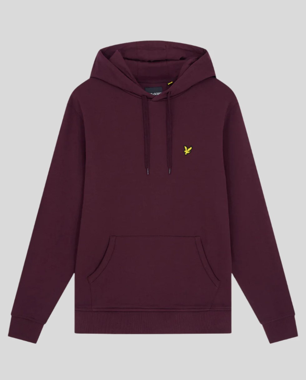 Φούτερ Loopback Cotton Lyle & Scott ανδρικό burgundy - Image 4