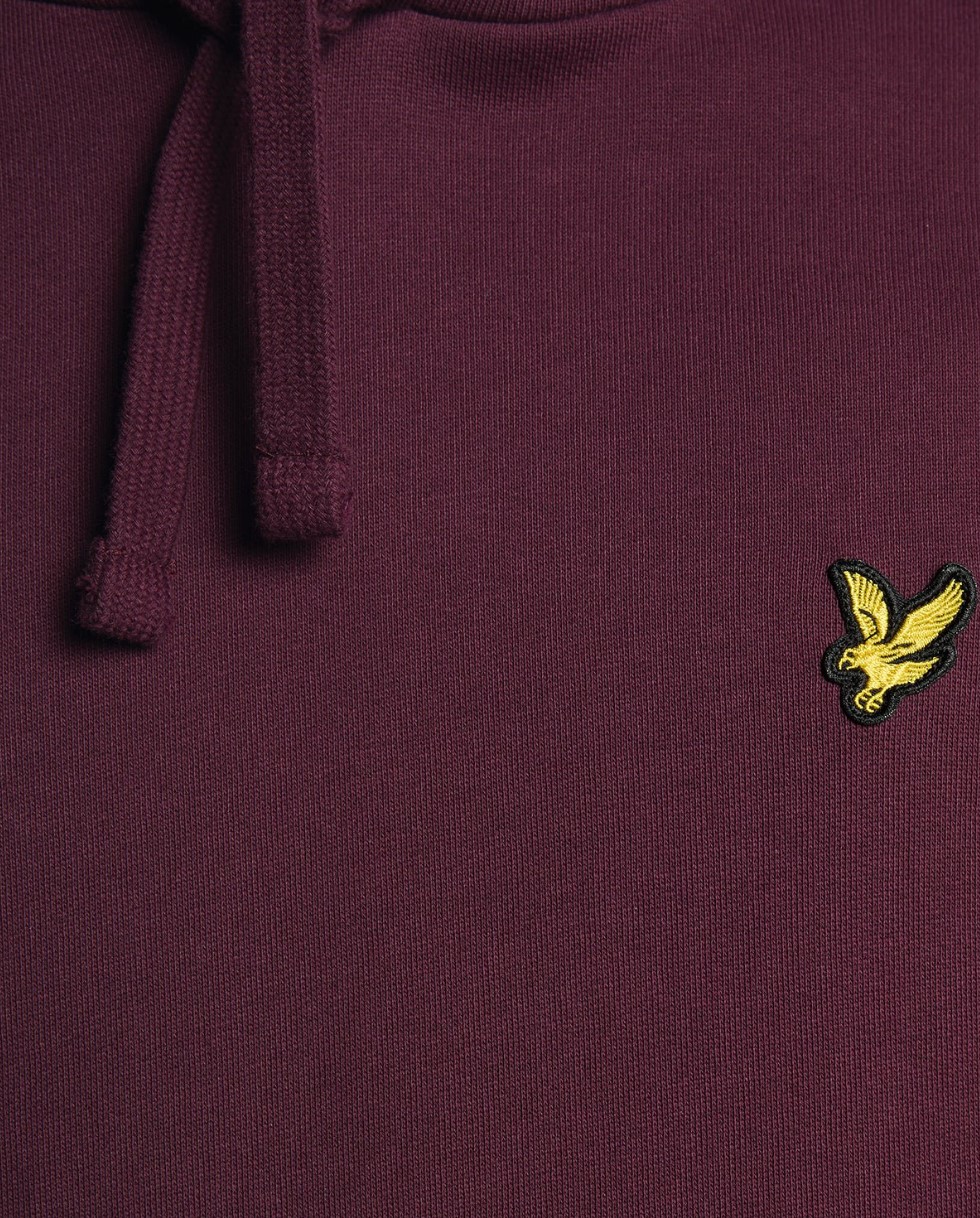 Φούτερ Loopback Cotton Lyle & Scott ανδρικό burgundy - Image 3