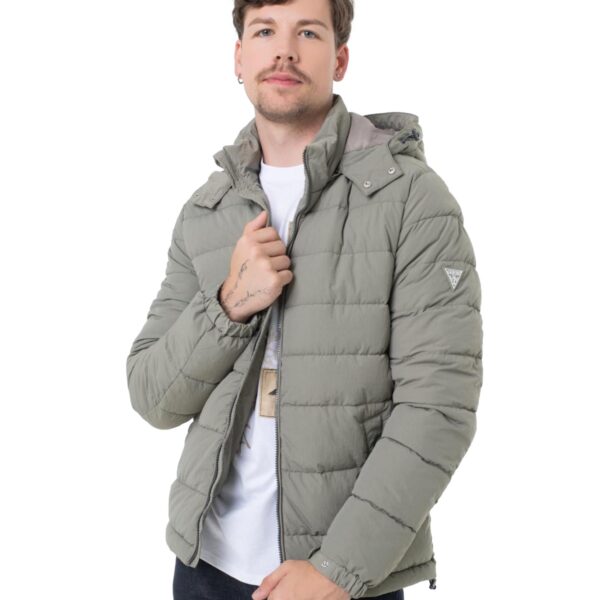 Μπουφάν GUESS light puffa jacket ανδρικό green