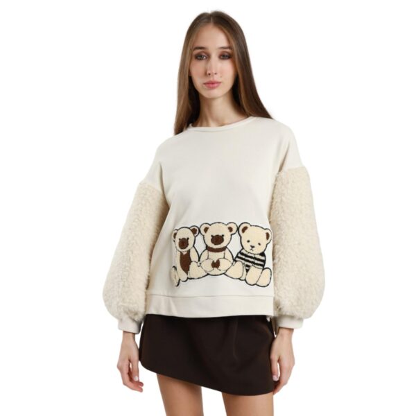 Sweatshirt φούτερ Γυναικείο cream