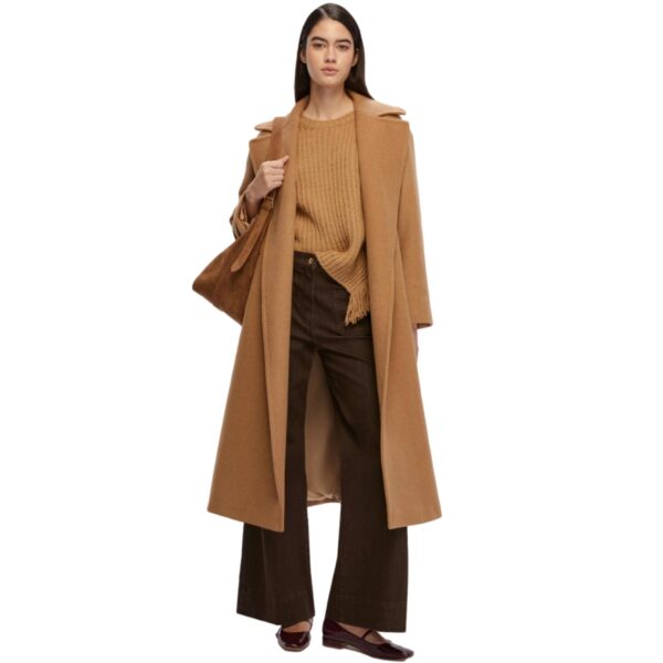 Παλτό μάλλινο Emme by Marella ταμπά Γυναικείο