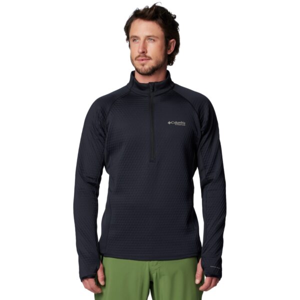 Φούτερ COLUMBIA Crystal Leaf Omni-Heat Helix Half Zip Fleece Pale black
