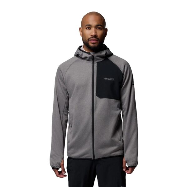 Ζακέτα COLUMBIA Triple Canyon Grid Fleece Full Zip II Hooded Fleece Graphite Grey