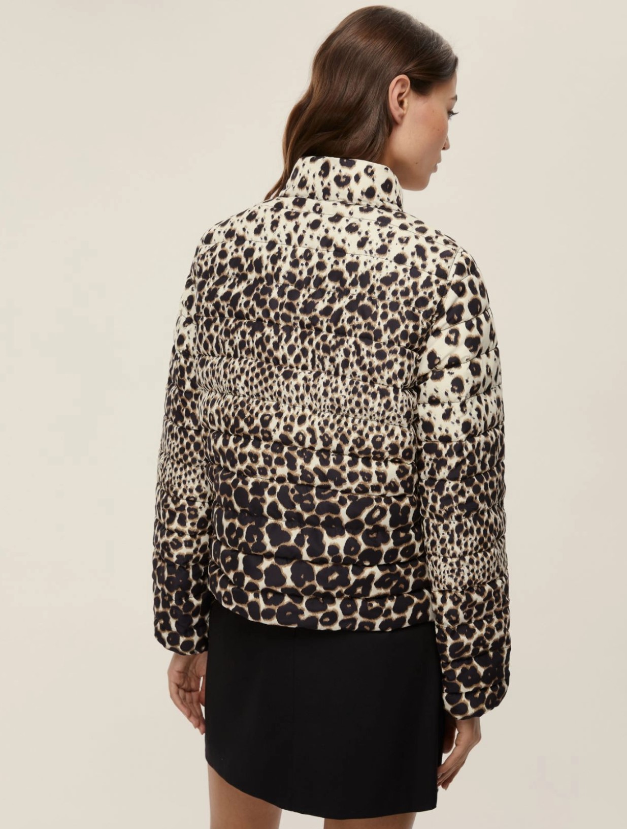 Reversible printed down jacket EMME by Marella camel - Image 4