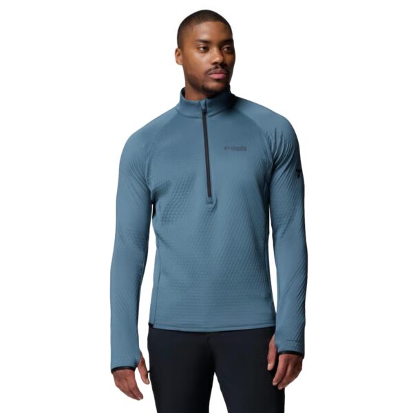 Φούτερ COLUMBIA Crystal Leaf Omni-Heat Helix Half Zip Fleece Pale Blue