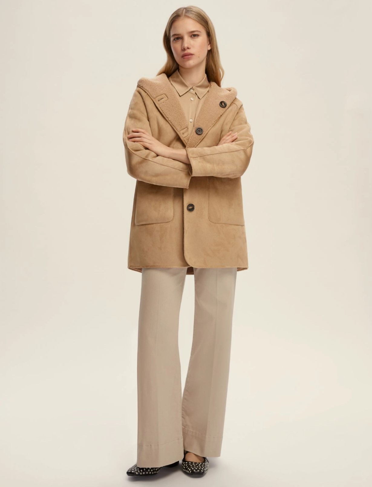 Reversible pea coat EMME by Marella honey - Image 5
