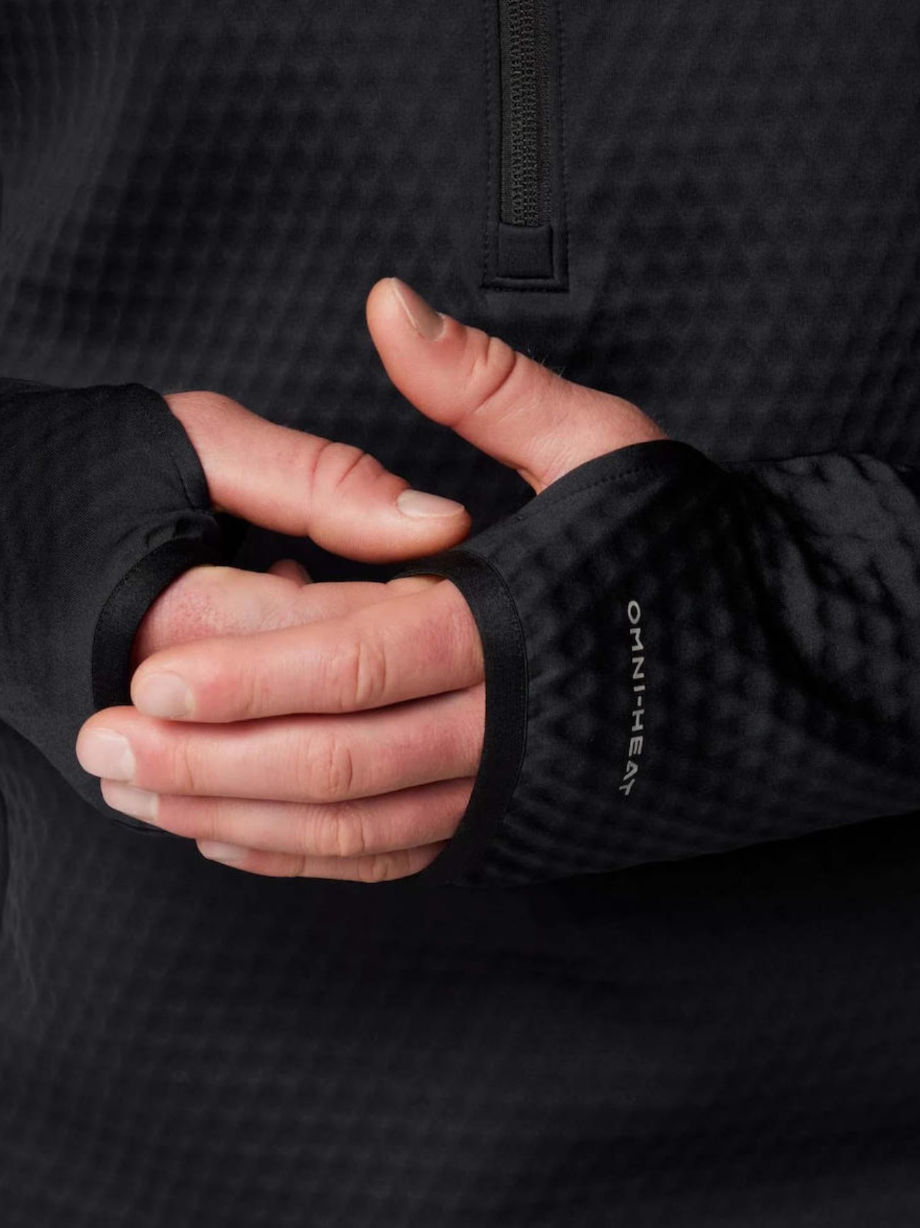 Φούτερ COLUMBIA Crystal Leaf Omni-Heat Helix Half Zip Fleece Pale black - Image 6