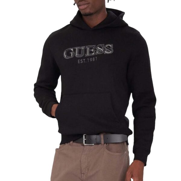 Φούτερ slim fit Guess ανδρικό black