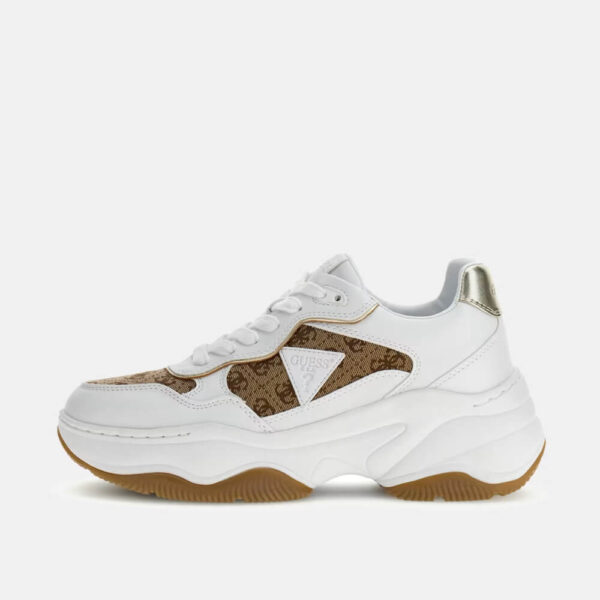 Sneakers Guess hapyy4 beige γυναικείο