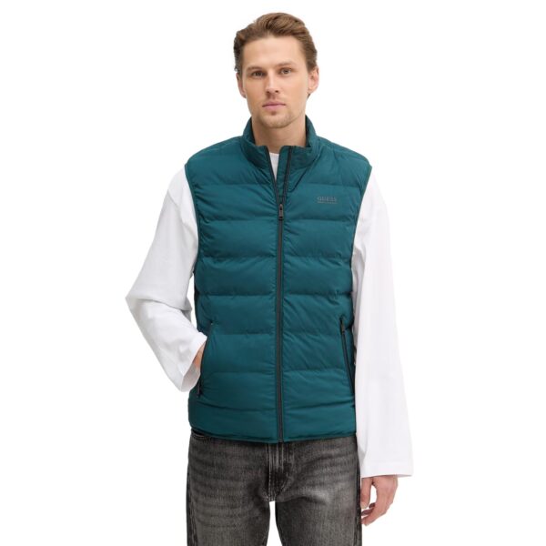 Αμάνικο μπουφάν Guess ανδρικό πράσινο