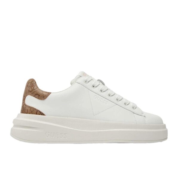Sneaker Guess elbina white beige γυναικείο