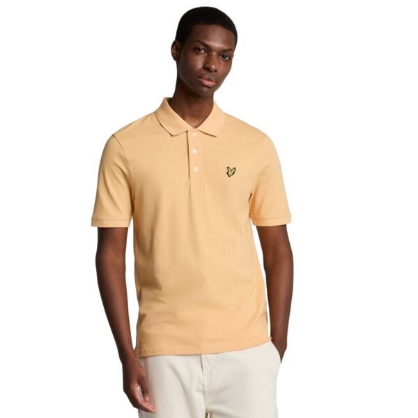 Cotton Polo Shirt Lyle & Scott ανδρικό κίτρινο