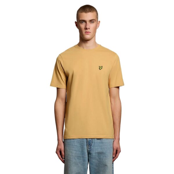 Cotton Crew Neck T-Shirt Lyle & Scott ανδρικό πορτοκαλί