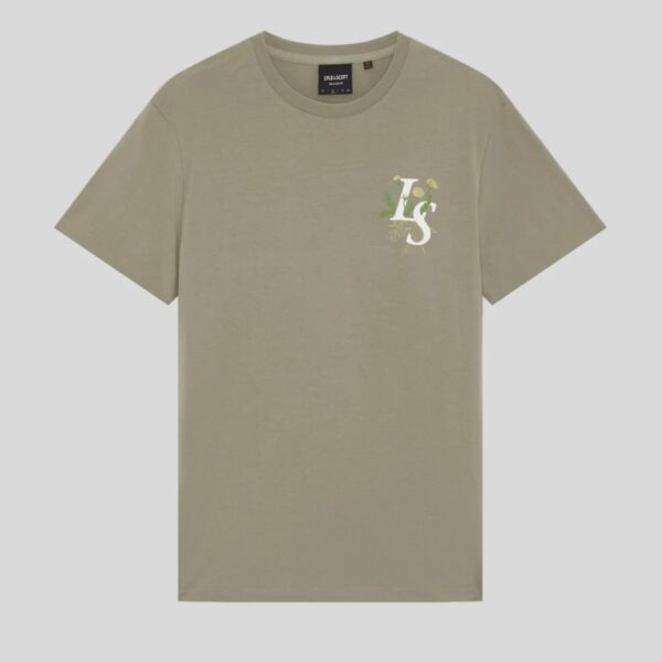 Botanical Graphic T-Shirt T-Shirt Lyle & Scott ανδρικό lint