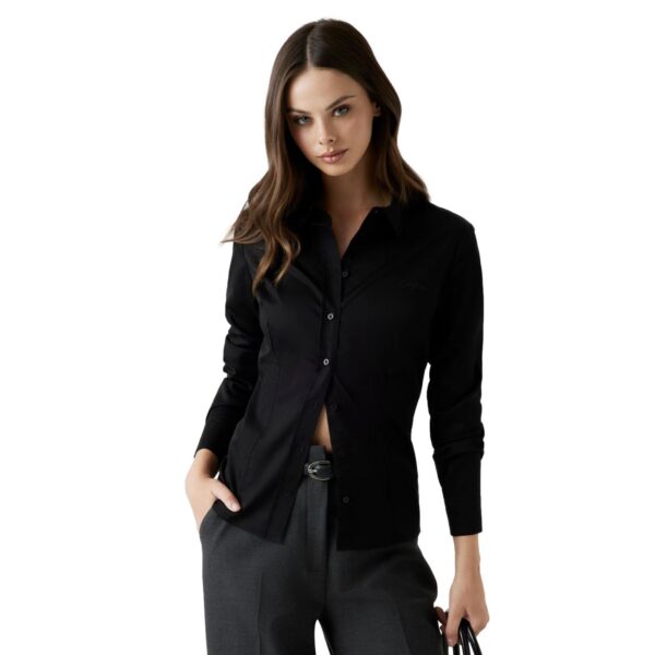 Πουκάμισο Guess Cate μαύρο