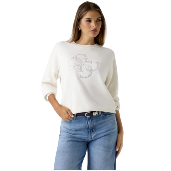 Μπλούζα πλεκτή Guess sylvie λευκή