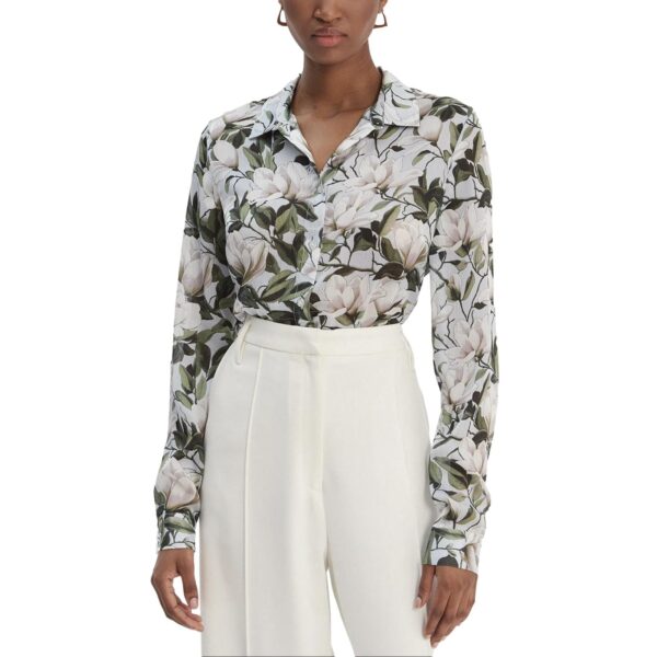 Πουκάμισο Guess Ls Clouis blossom print γαλάζιο