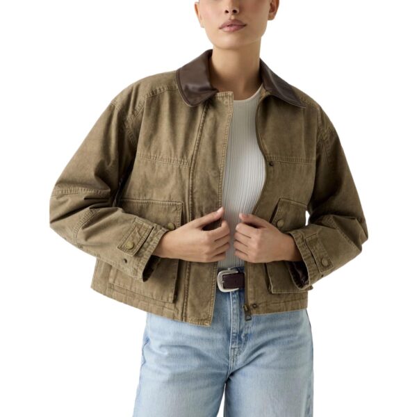 Γυναικείo field jacket Manon loose fit καφέ/ούμπρα