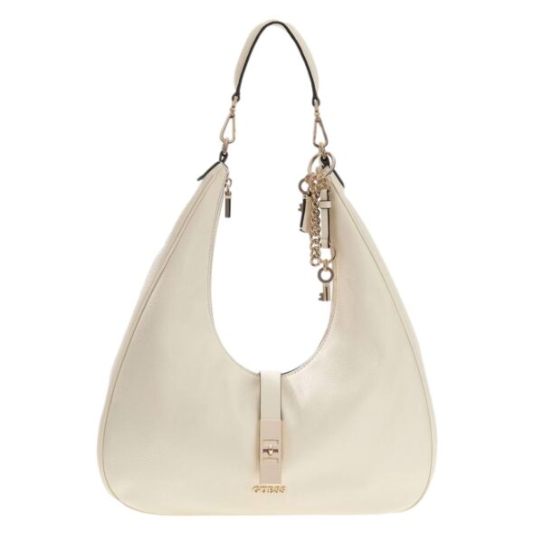 Γυναικεία Τσάντα GUESS Brooke Hobo off-white
