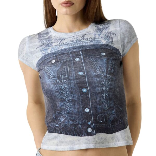 Γυναικείο top Guess denim busters μπλε