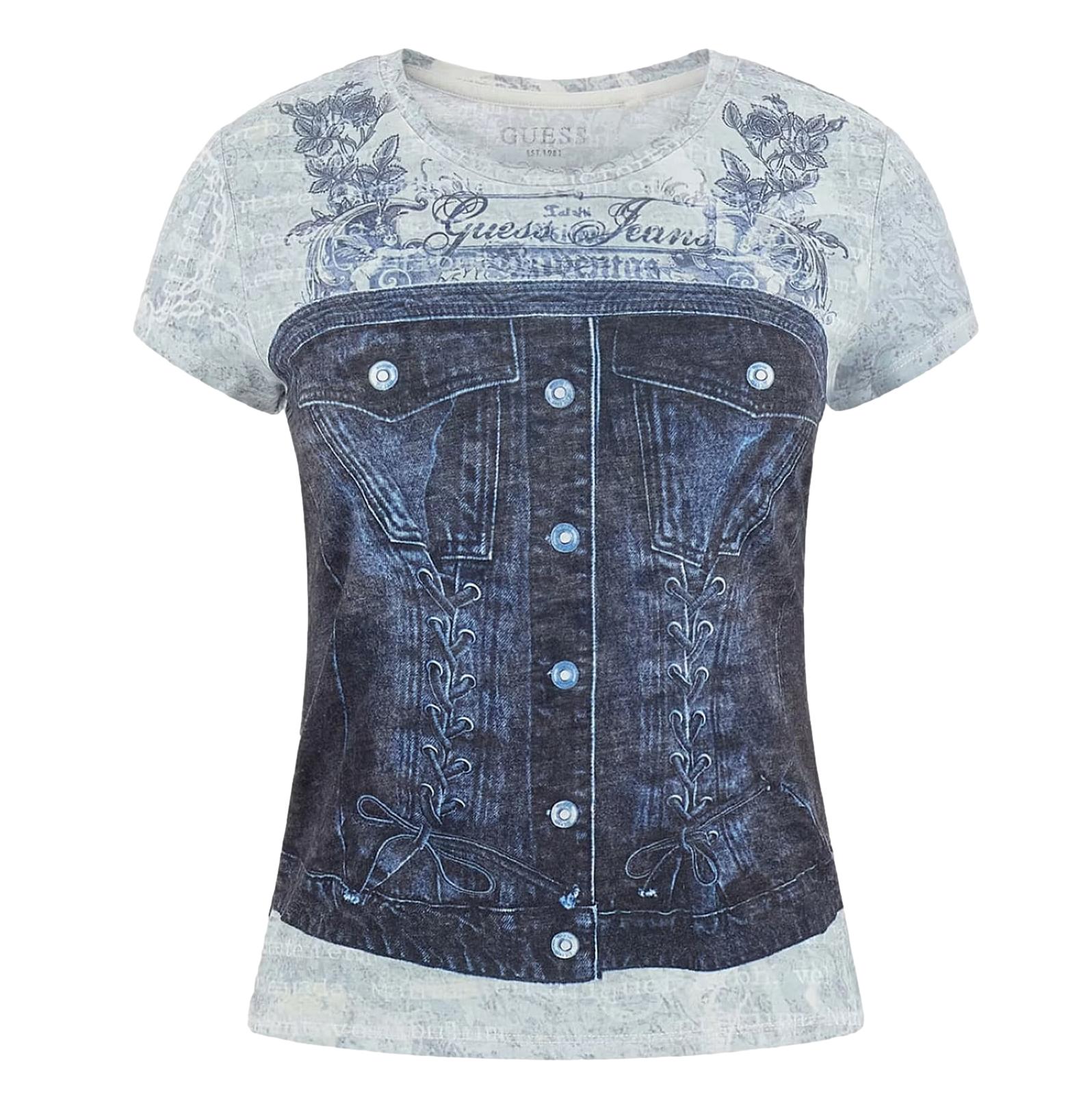 Γυναικείο top Guess denim busters μπλε - Image 4