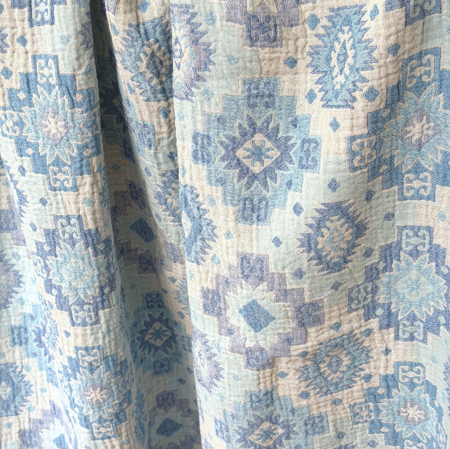FOUTA BEACH TOWEL vintage 105 x 170 cm γαλάζιο - Image 3
