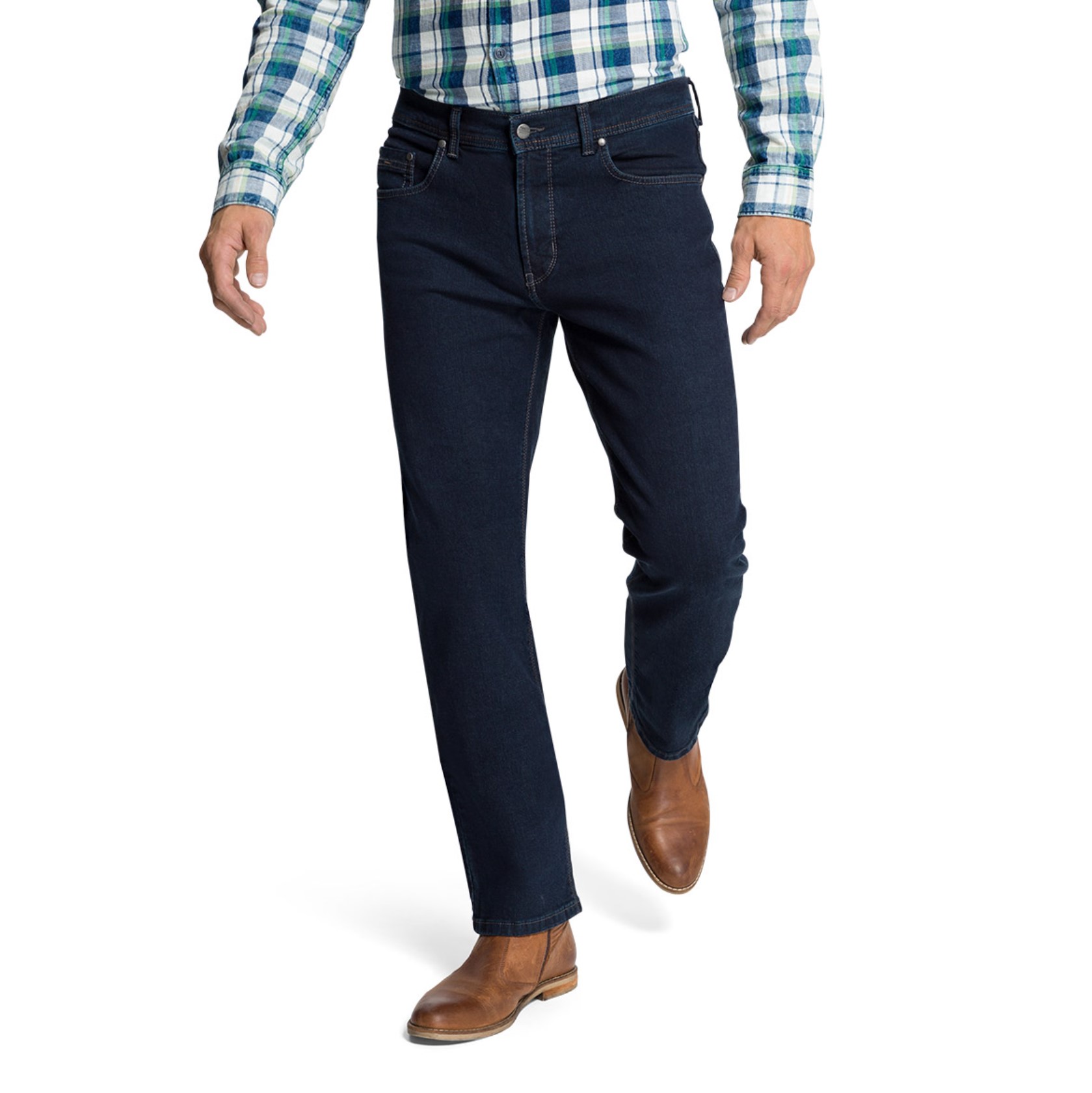 Παντελόνι Jean PIONEER Rando blue/black raw ανδρικό - Image 5