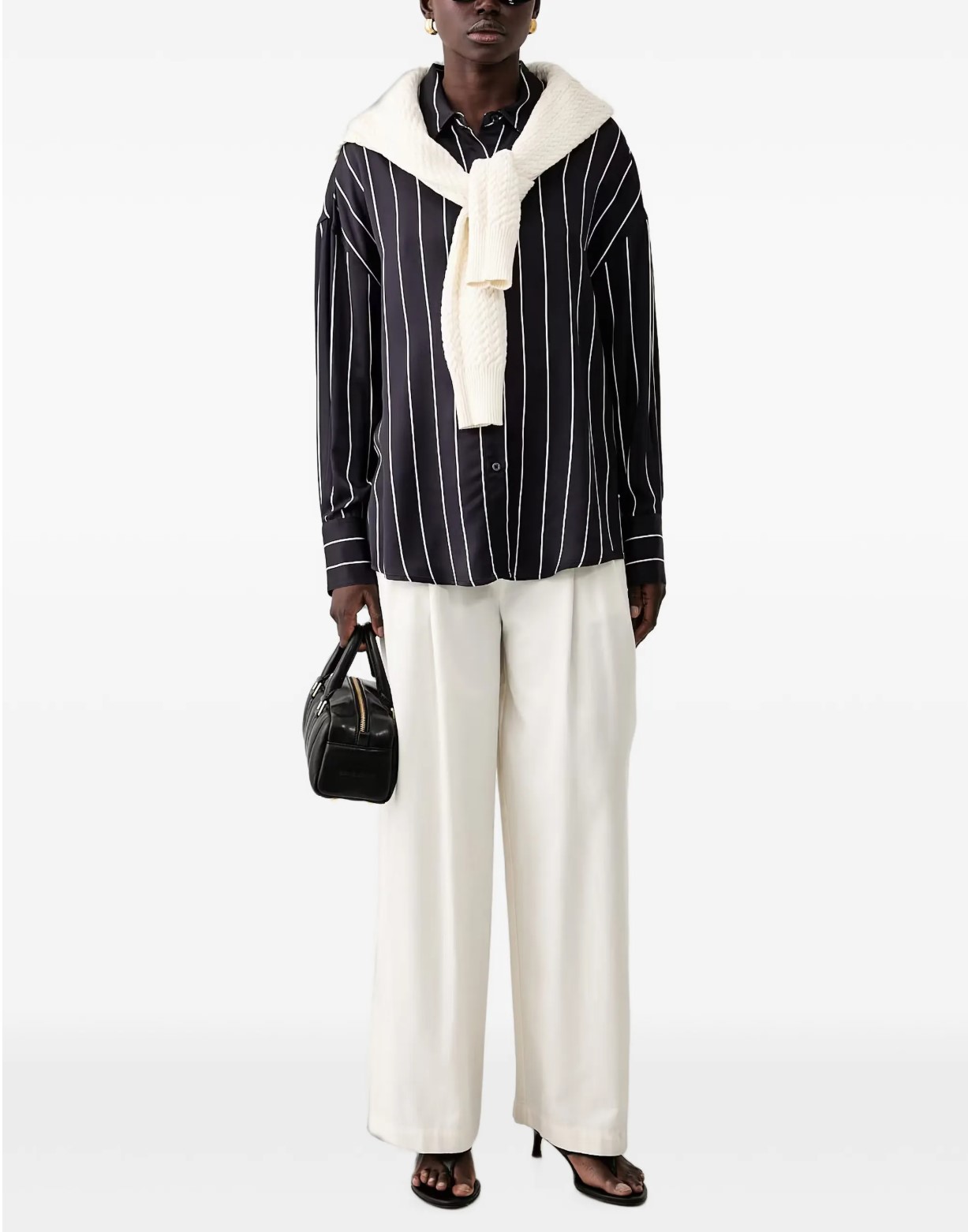 Γυναικείο Πουκάμισο Guess Dominique vertical-stripe μπλε σκούρο - Image 2