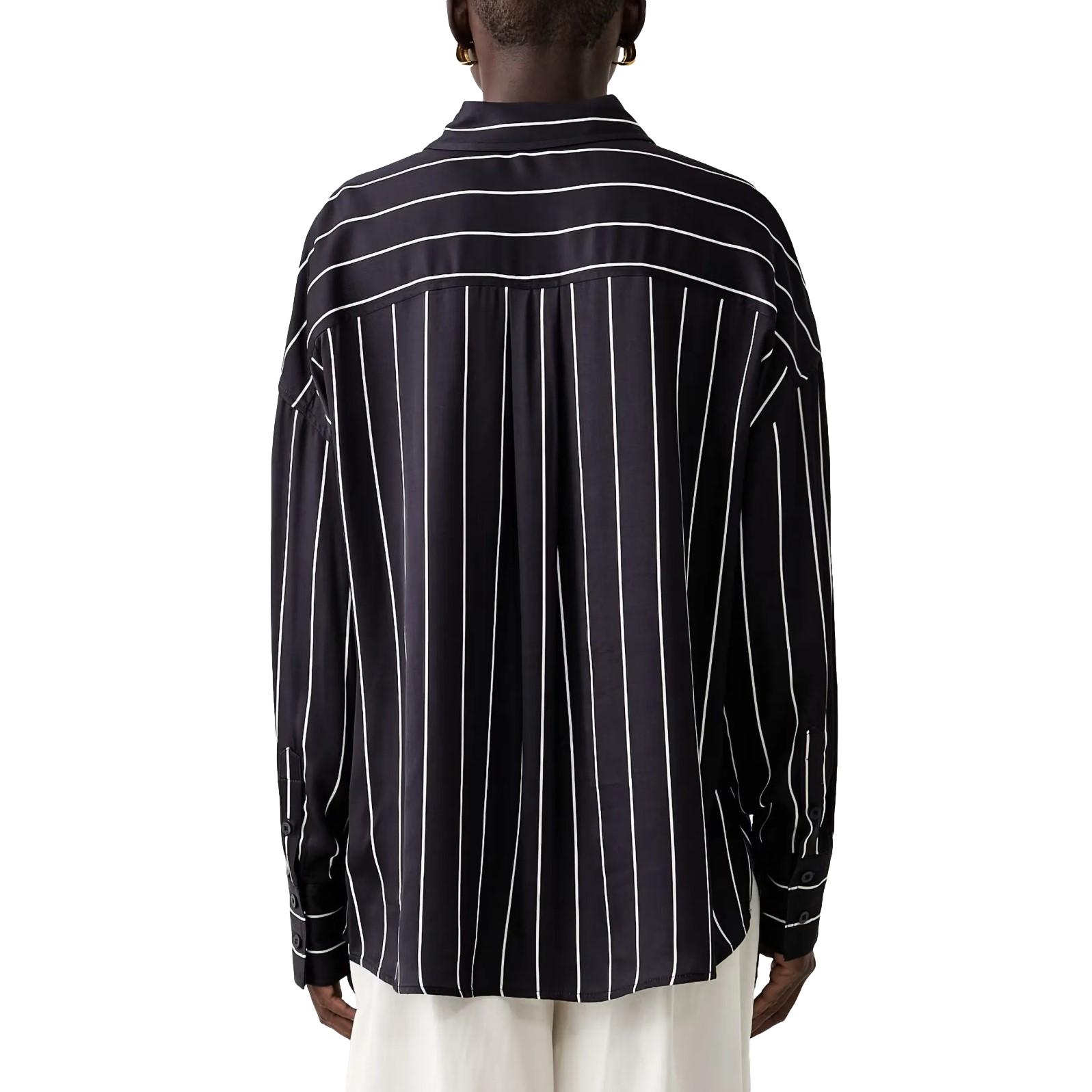 Γυναικείο Πουκάμισο Guess Dominique vertical-stripe μπλε σκούρο - Image 3