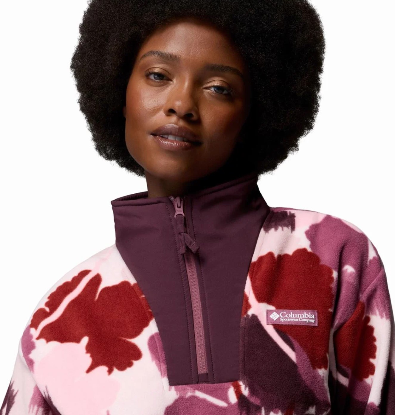 Μπλούζα Sequoia Grove™ II Printed Half Zip Γυναικείο Antique Mauve Ikatbloom - Image 4
