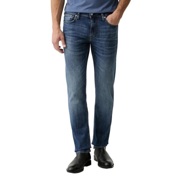 Παντελόνι jean Guess Finnley Slim Tapered Ανδρικό μπλέ