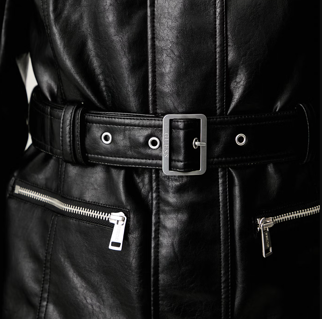 Γυναικείο Jacket Guess Jeanne eco-leather μαύρο - Image 5