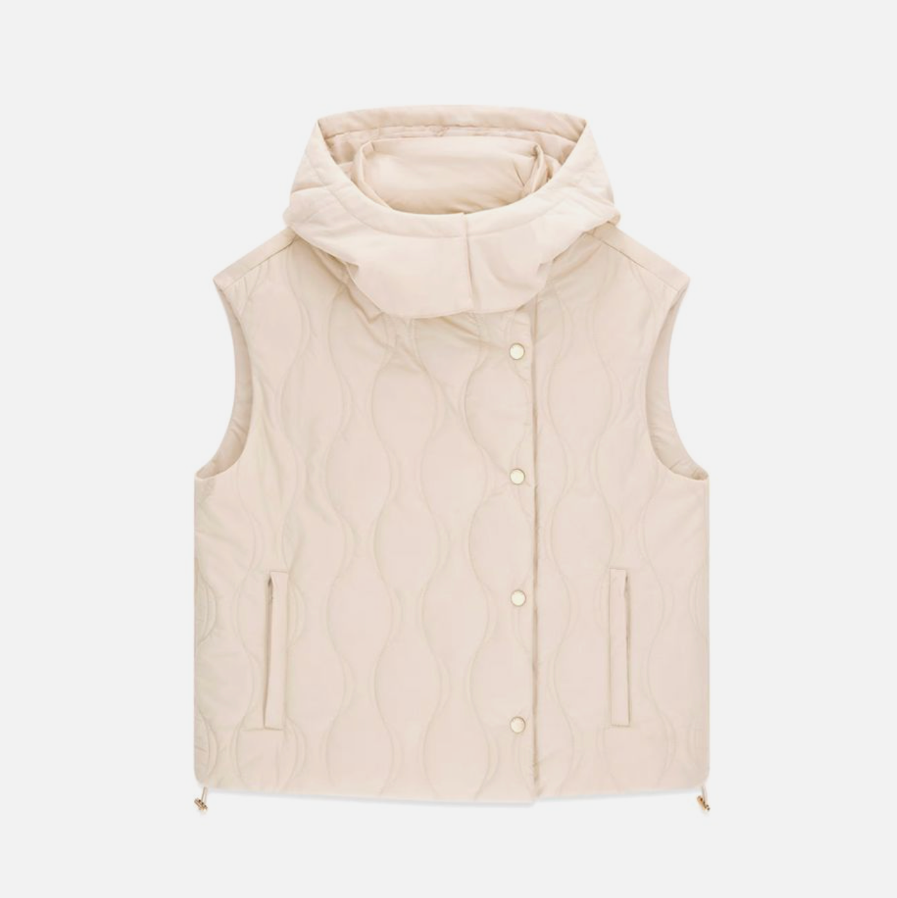 Γιλέκο Γυναικείο Guess Corinne Onion Quilted μπεζ - Image 5