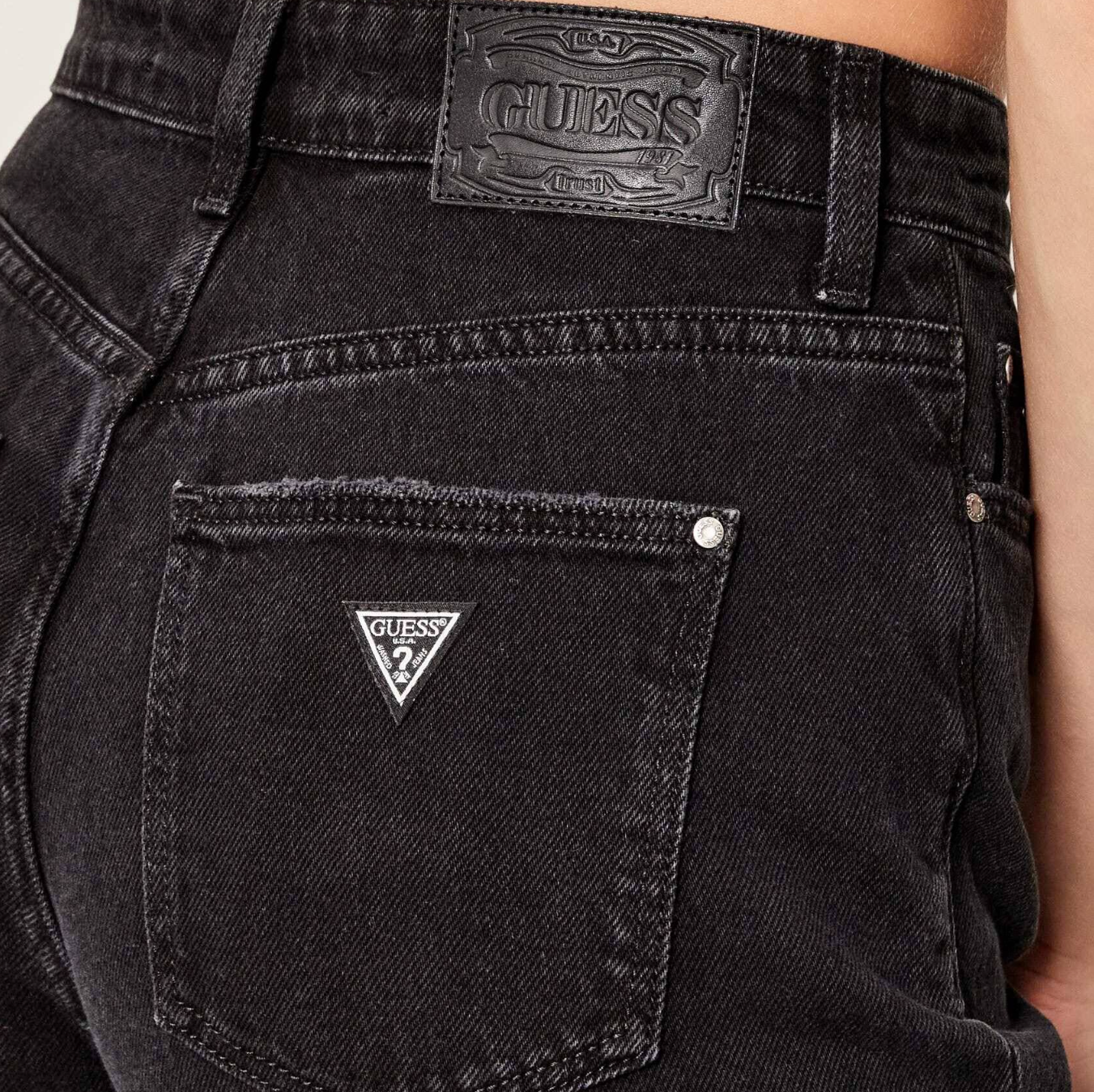Γυναικείο Jean GUESS 80's Straight μαύρο - Image 6
