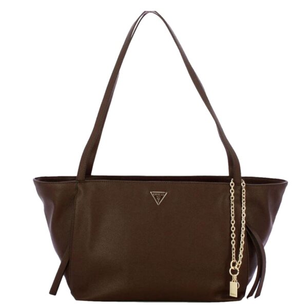 Γυναικεία Τσάντα GUESS Devon 3 Comp Tote καφέ