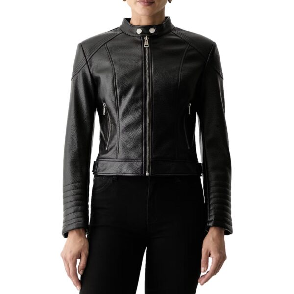 Γυναικείο Jacket Guess Marlene eco-leather μαύρο