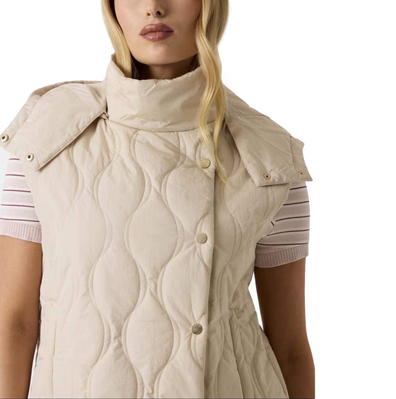 Γιλέκο Γυναικείο Guess Corinne Onion Quilted μπεζ - Image 6