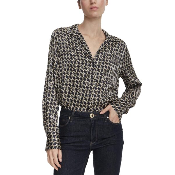Πουκάμισο Γυναικείο Guess Concetta μαύρο μπεζ
