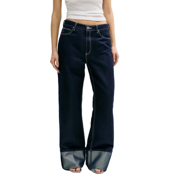Γυναικείο Jean GUESS Roll Up μπλε σκούρο