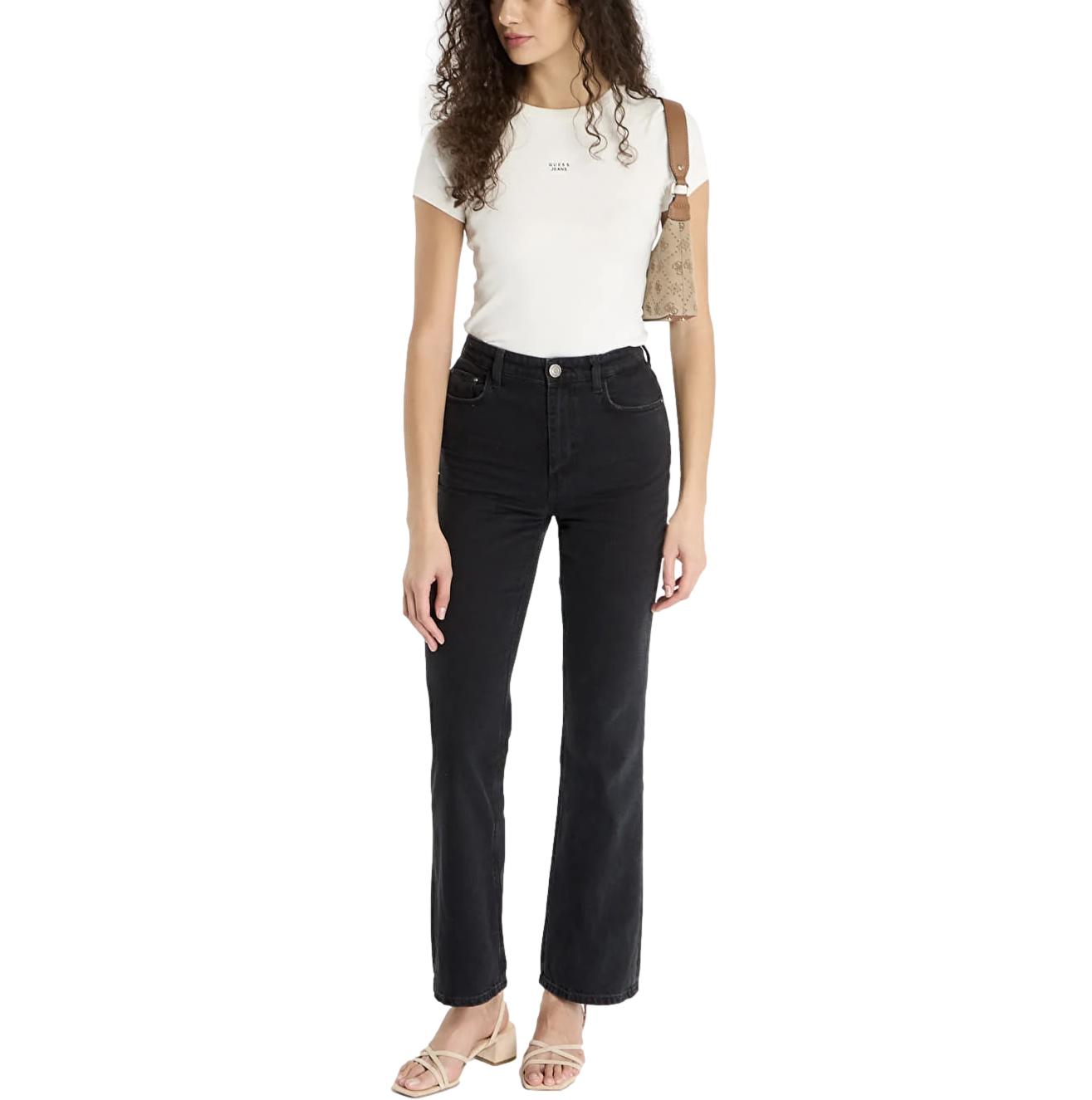 Γυναικείο Jean GUESS 80's Straight μαύρο - Image 3